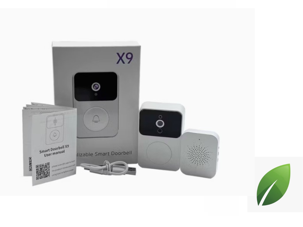 Timbre Inteligente Visualizable X9 - WiFi, Cámara HD y Notificaciones al Móvil